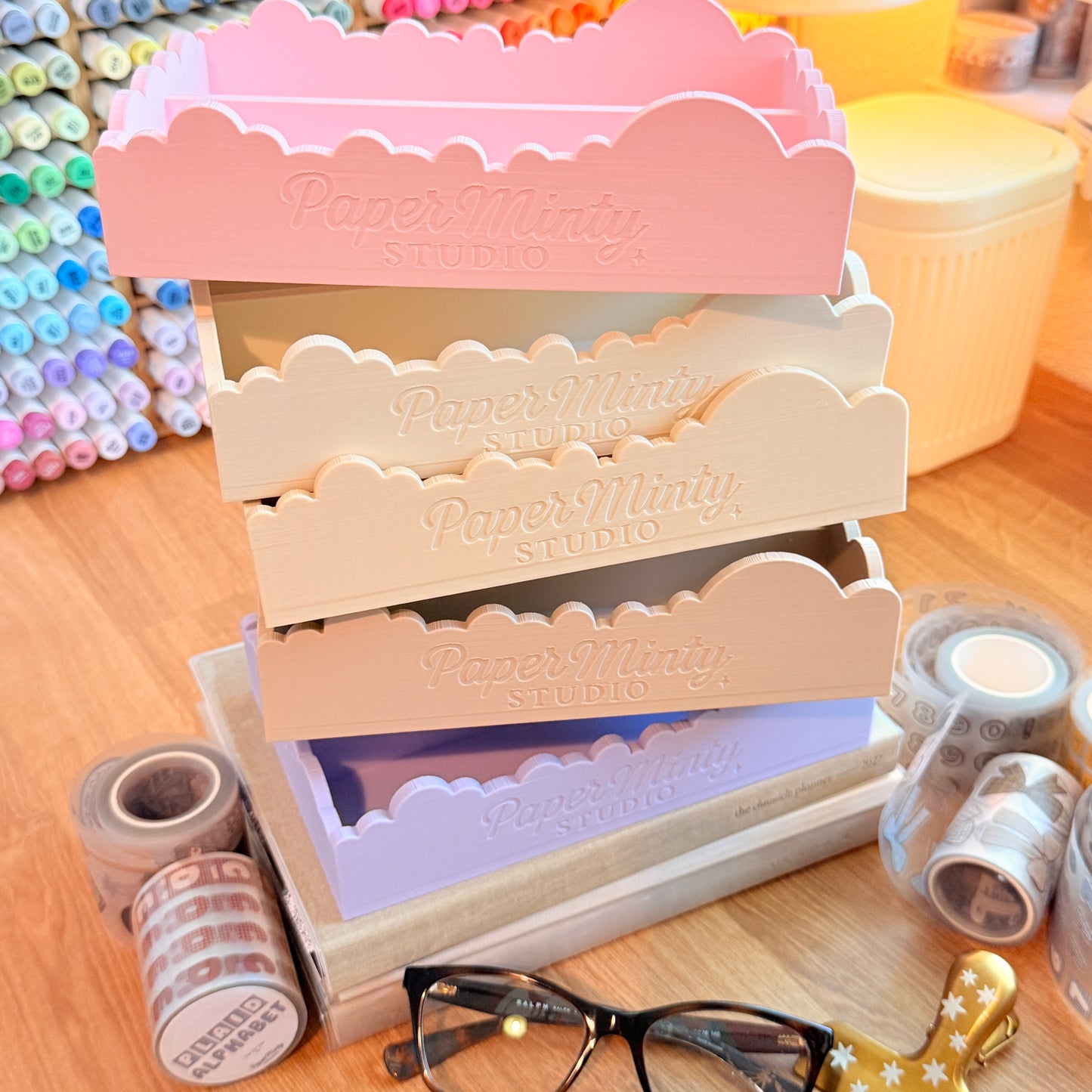 Cloud Box by Paper Minty Studio | Cozy Desk Organizer