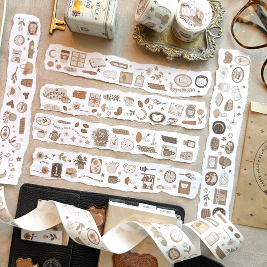 * RESTOCK* Mini Coffee Date Kiss Cut Tape