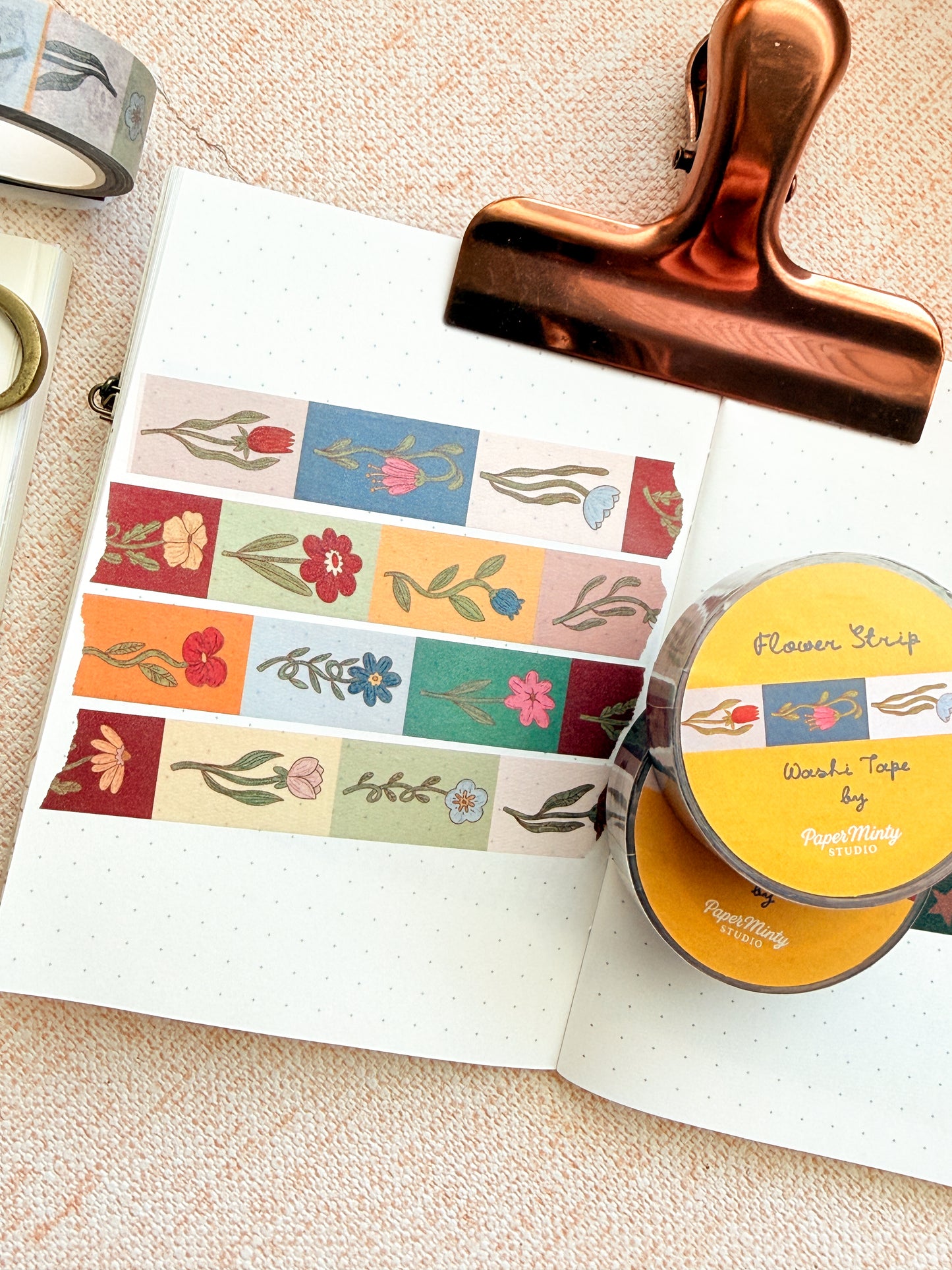Flower Strip 1.5cm Washi