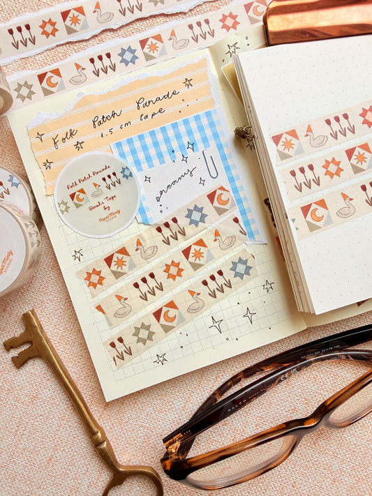 Folk Patch Parade 1.5cm Washi