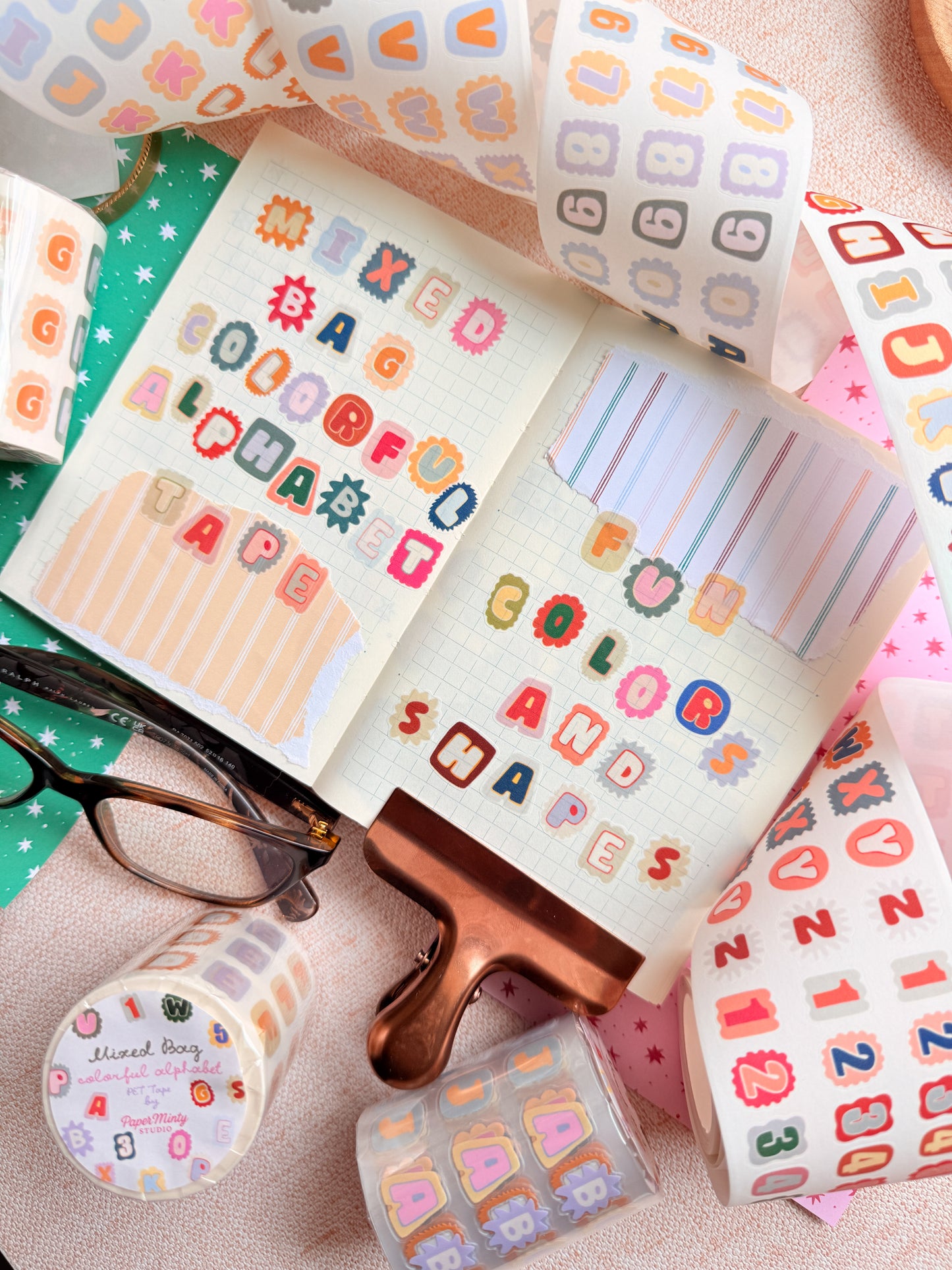 Mixed Bag Alphabet BUNDLE Kiss Cut Tapes