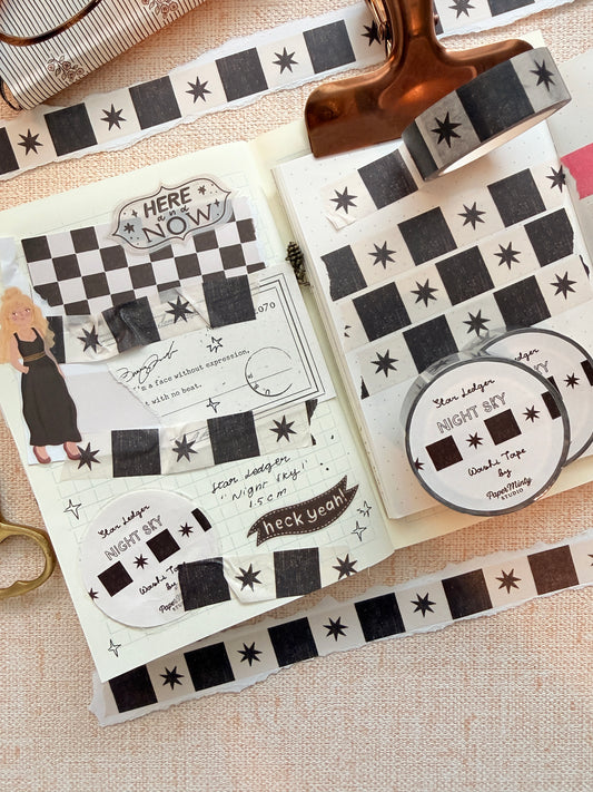 Star Ledger Night Sky 1.5cm Washi