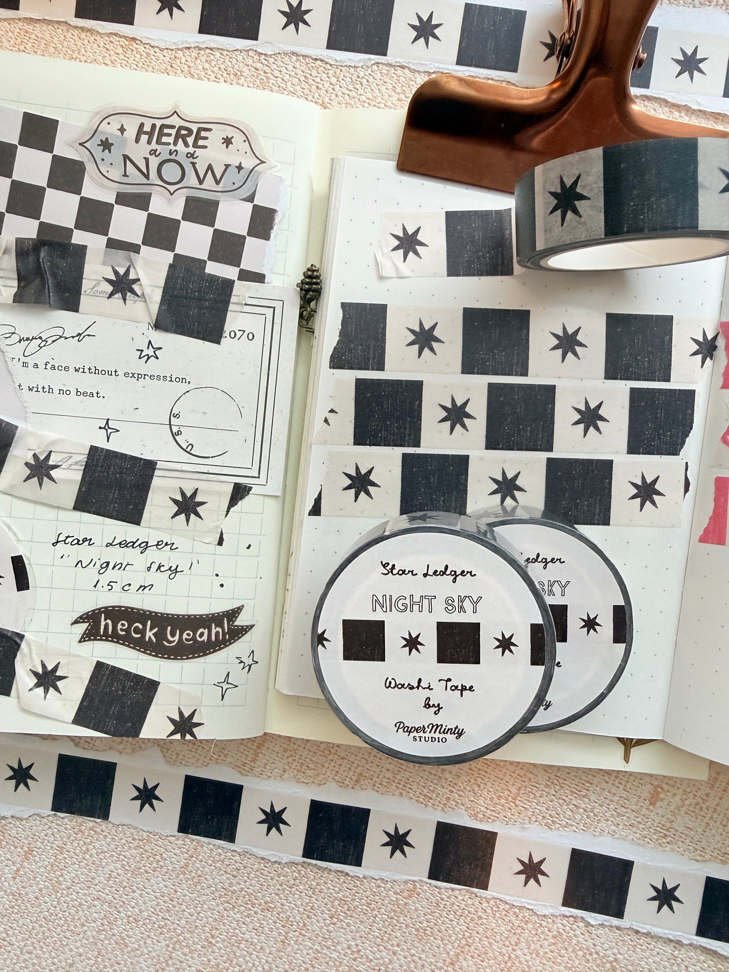 Star Ledger Night Sky 1.5cm Washi