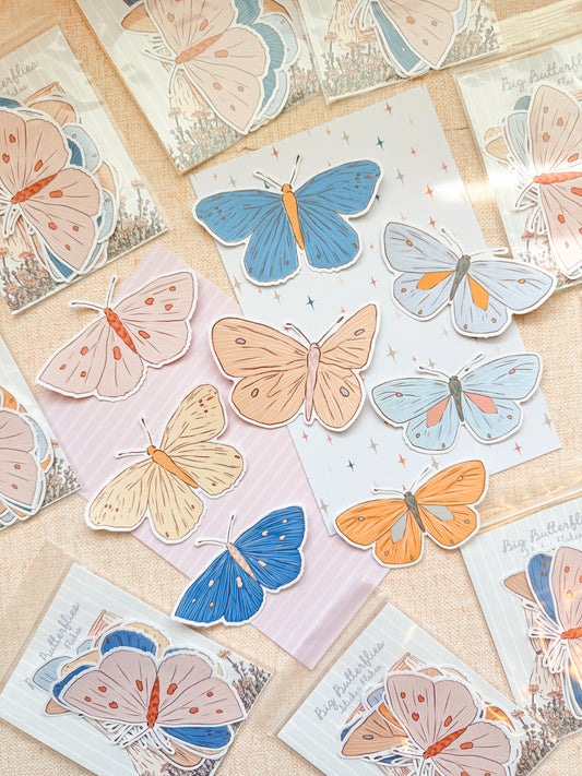 Meadow Library Butterflies Sticker Flakes ((LARGE))