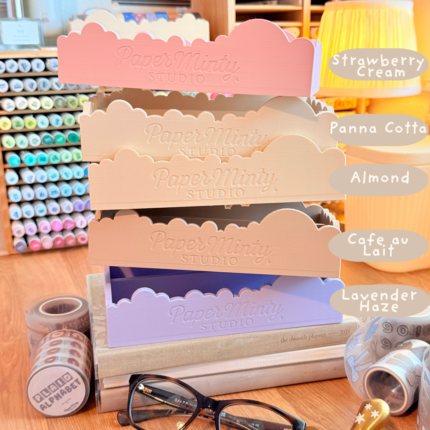 Cloud Box by Paper Minty Studio | Cozy Desk Organizer
