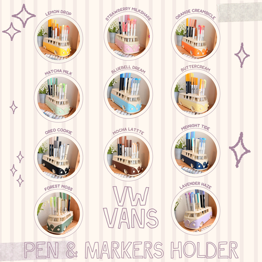 VW Bus Marker and Pen Holder | Cozy Desk Organizer