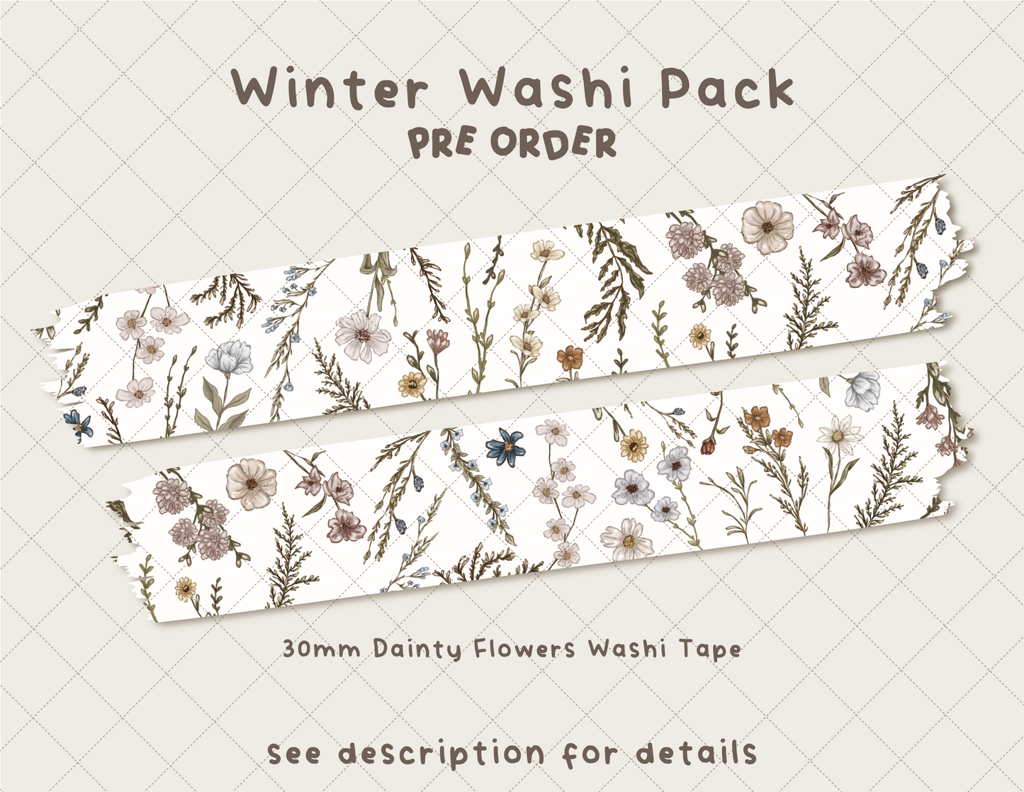 [PRE-ORDER] Winter Washi Pack