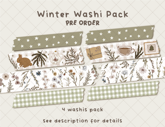 [PRE-ORDER] Winter Washi Pack