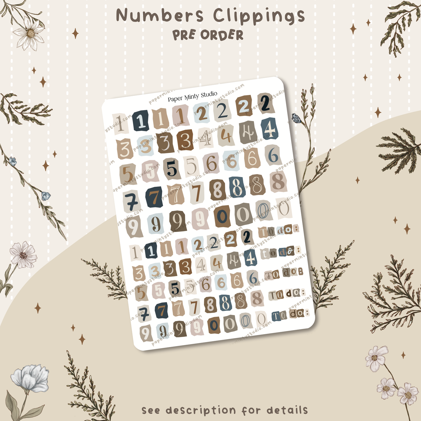 [PRE-ORDER] Numbers  Clippings