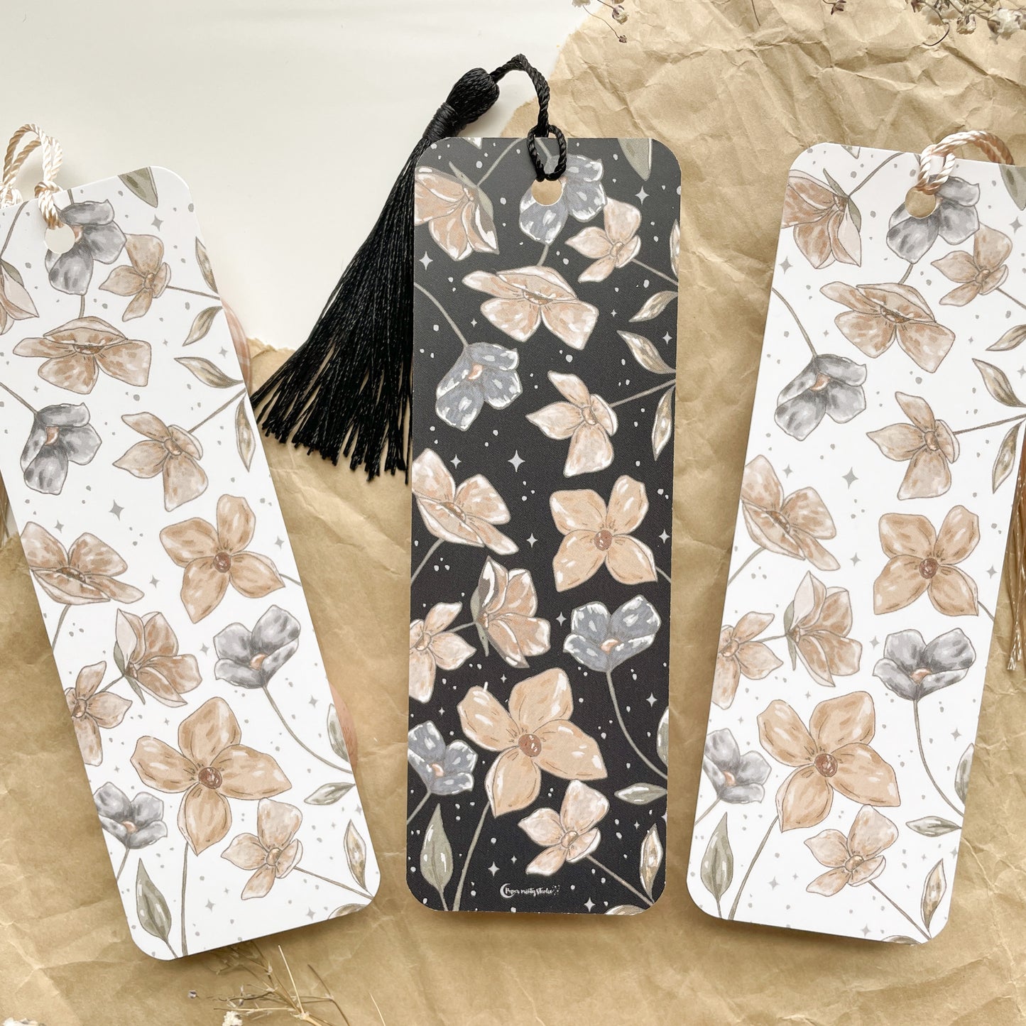 Graceful Flowers Bookmark (DOUBLESIDED)