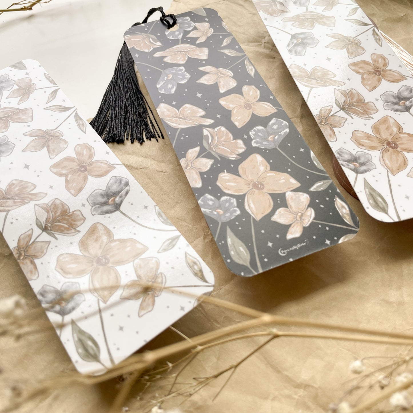 Graceful Flowers Bookmark (DOUBLESIDED)